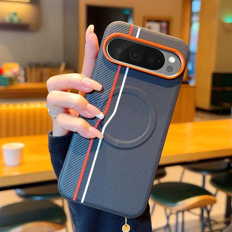 

Magnetic Google 9A Faux Leather Phone Case, 9ProXL Full Coverage Anti-Drop, Unisex Business Protective Cover. Google Pixel 9