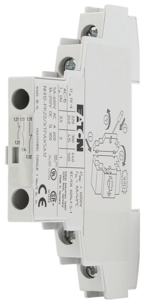 Auxiliary contact block 1NO 2NC NHI12-PKZ0