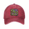 Mardi Gras Fleur De Lis Mask Baseball Cap Unisex Cotton Adjustable Casual Outdoor Headwear