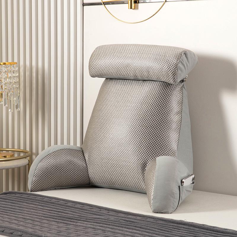 Bedside Soft Pack Backrest Cushion - Neck, Reading, and Lumbar Support Pillow