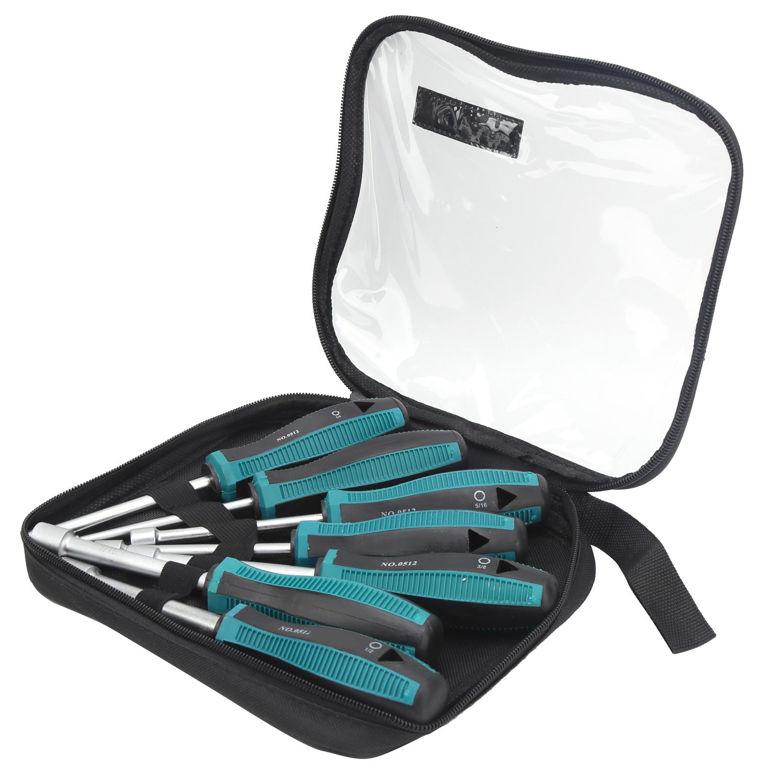 

7Pcs Hex Socket Screwdriver Set with NonSlip Handle Wrench Steel Hardware Tools