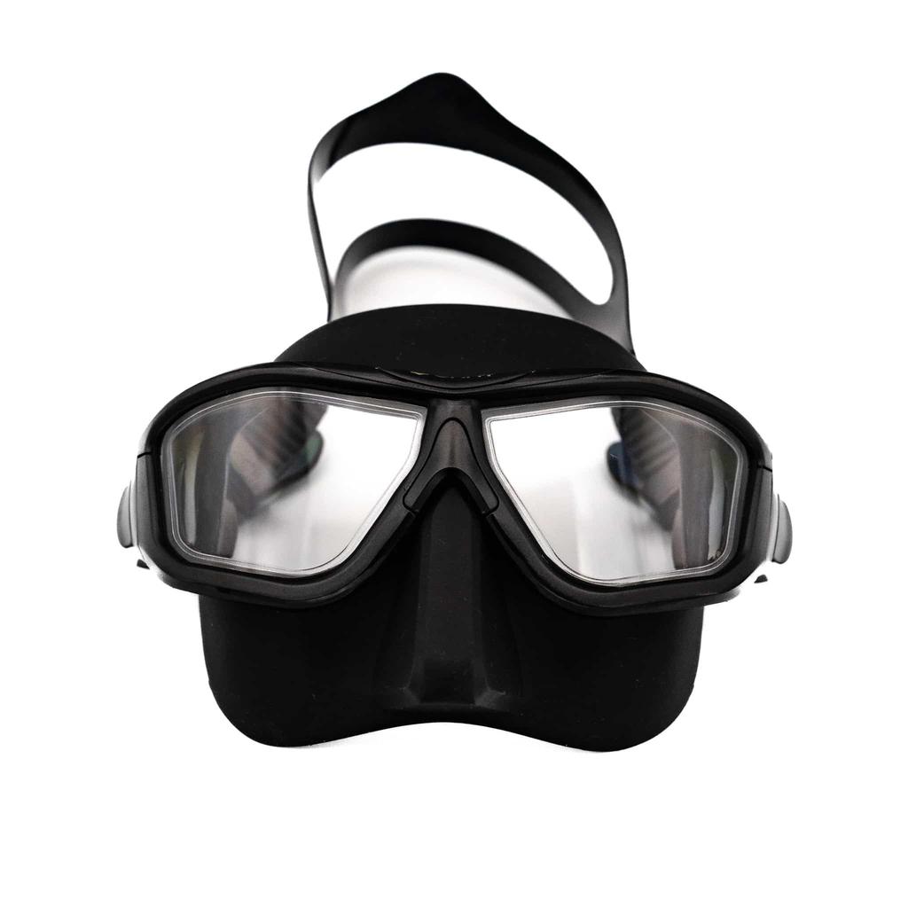 UMMY Freediving Mask Streamline 2024 Model Freediving Skin Diving Snorkeling (Matte Black)