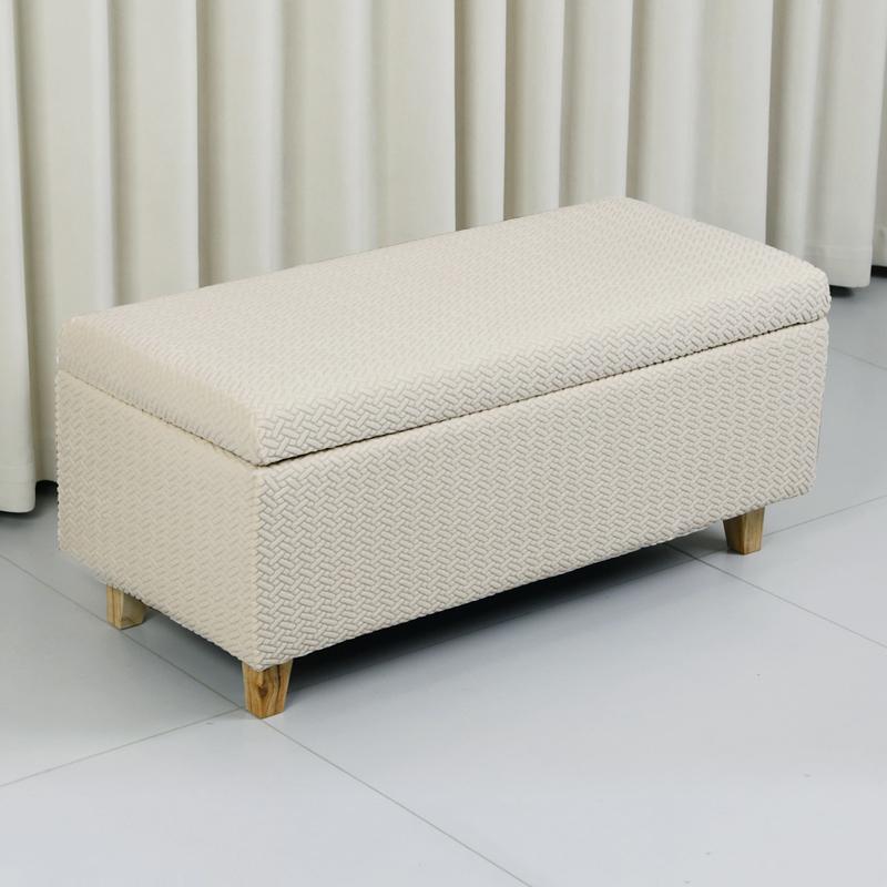 Rechteckiger Aufbewahrungshockerbezug, faltbarer Fußhockerbezug, Sofa-Fußstütze, Bankhocker-Schutz, Wohnzimmer, Büro, Heimdekoration