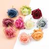 10Pcs Artificial Flowers Silk Roses Head Home Wedding Decoration Garland Palnts Wall Christmas Diy Scrapbooking Craft Supplies