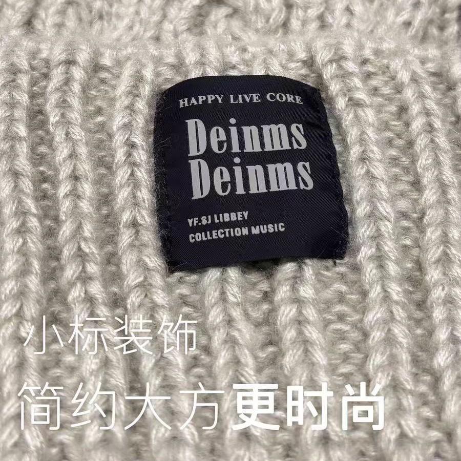 Winter new stacking hat women's versatile ear protector knitted wool hat big head circumference thick needle thickened cold hat