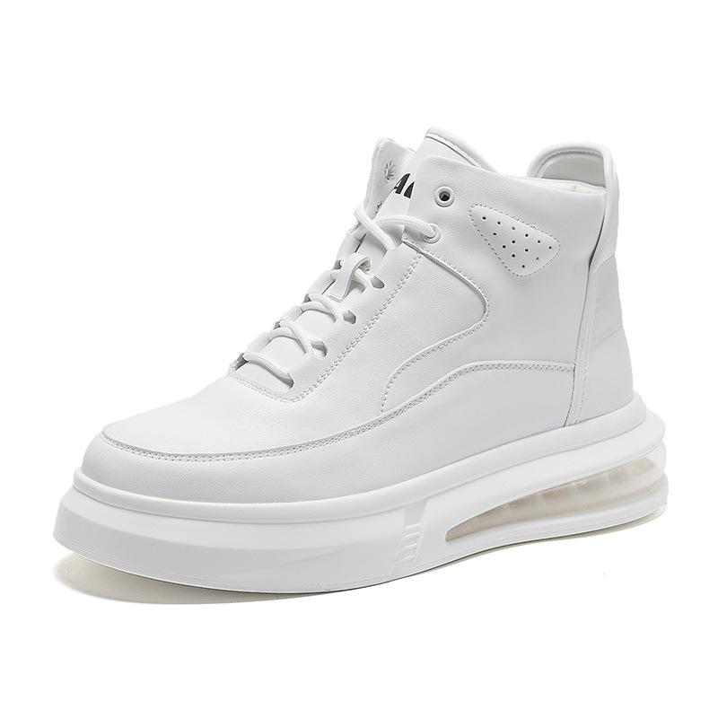 Medium top shoes men's board shoes casual breathable autumn and winter new versatile little white shoes trendy young Wenzhou shoes