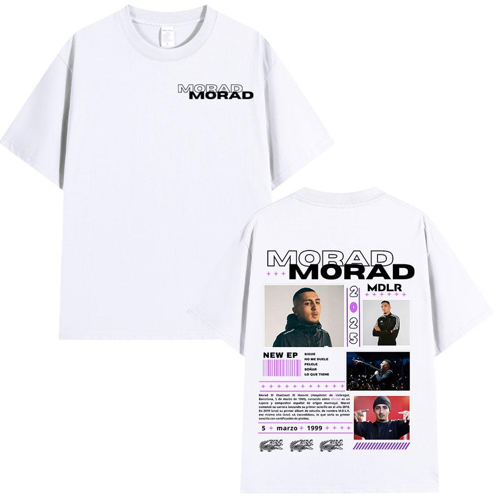 Rap Singer Morad MDLR2026 Mens Womens Fashionable Summer Hiphop Retro Tshirt Cotton Short Sleeved Tshirt Street Wear
