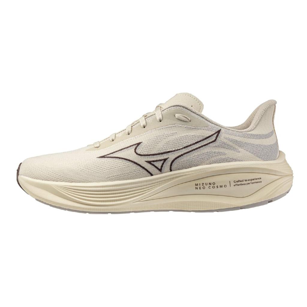 Mizuno Neo Cosmo Running Shoes, Beige, Brown, and Gray, Size 26.0 cm, 2E
