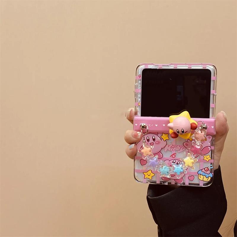 Zflip7 Case Cute Cartoon Star Crossbody Hanging Rope Case For Galaxy Z Flip7 6 5 Xiaomi Mix Flip Case Cute Lovely 3d Doll Protective Phone Cover