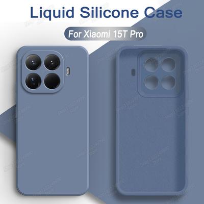 Płynne Silikonowe Etui Na Telefon Dla Xiaomi 15T Pro 14T 13T 12T 11T 10 13 12 11 Lite 15 Ultra 17 Pro Max Odporne Na Wstrząsy Miękkie Ochronne Pokrowiec