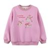 INMAN Girls' Casual Cartoon Print Pullover Sweatshirt