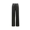 VEROMODA Women's High-Waist PU Straight Pants