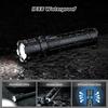 Powerful LEP Flashlight USB Rechargeable Zoomable Emergency Torch Super Bright Spotlight Long Range Tactical Camping Lantern