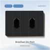 Brazil Standard Electrical 20A Socket Outlet with Usb Type-C Fast Charging 118 Type Wall Switches