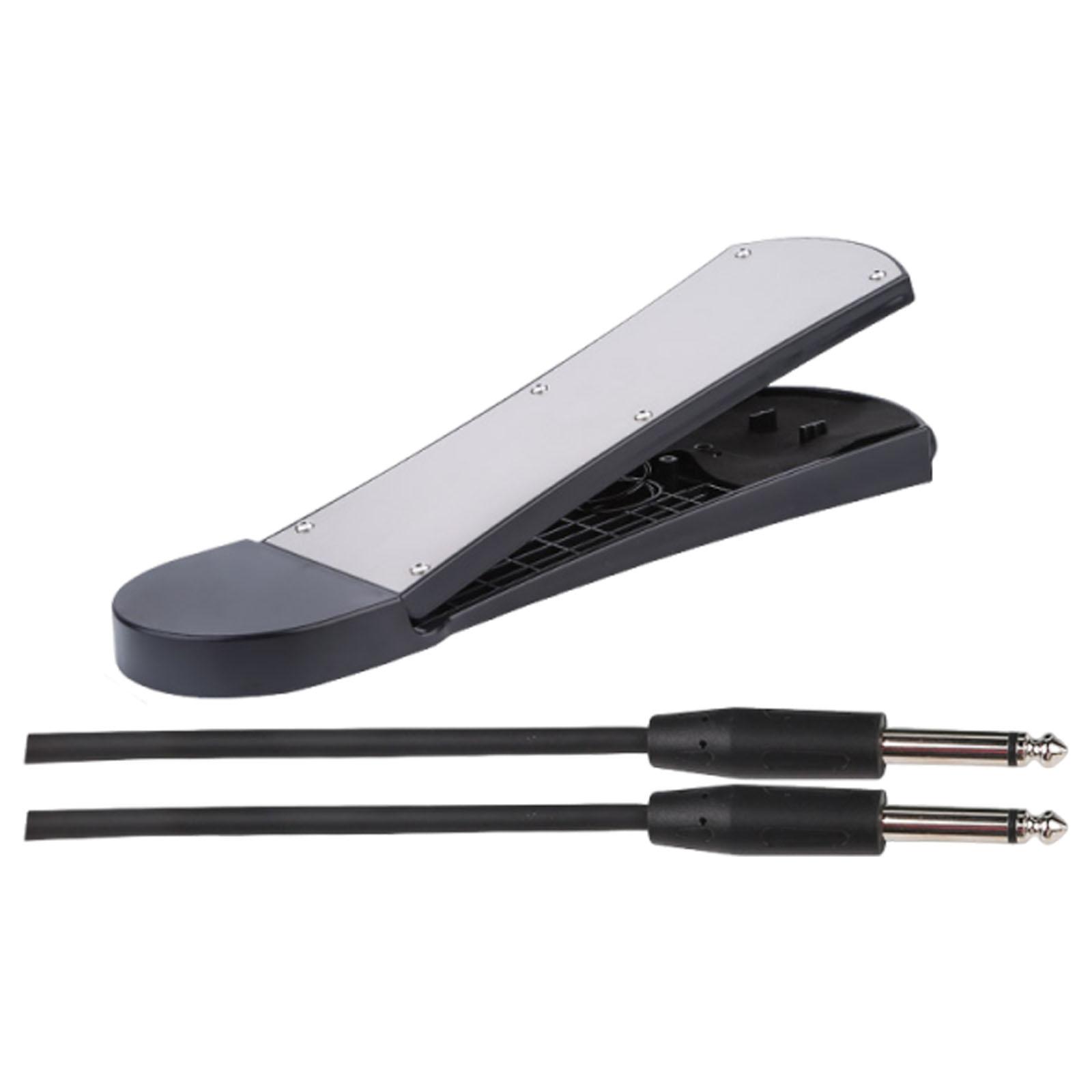 

Drum Pedal Versatile Training Equipment Repairing Replacement Practice Pad with Connect Cable Accessory Black Foot Pedal