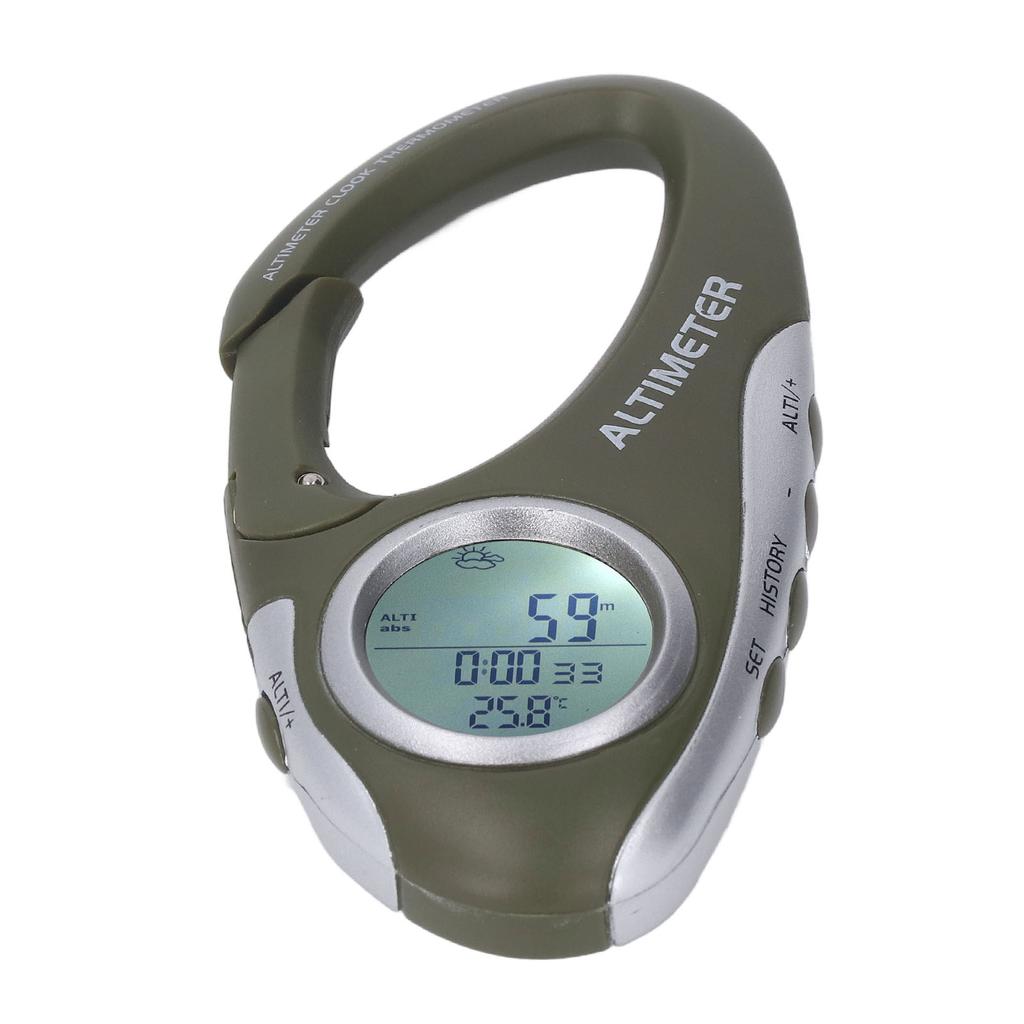 Digital Altimeter Barometer Multifunctional ABS Housing Backlight Altitude Barometer for Outdoor Sports
