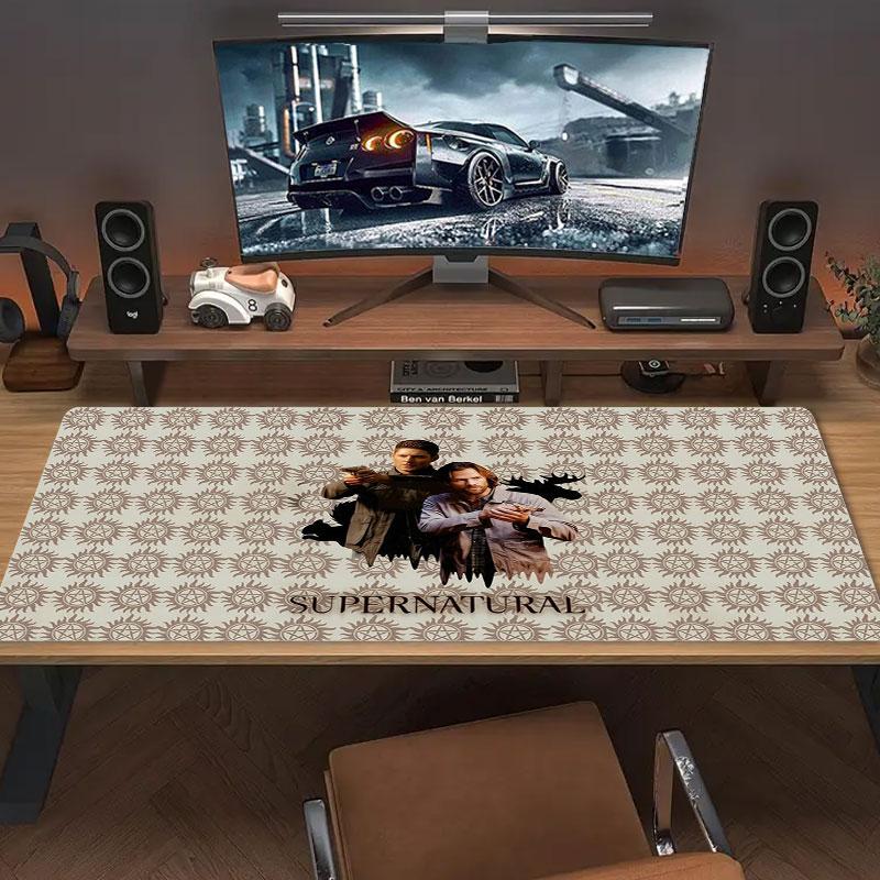 Supernatural Elements Large Size Mouse Pad Large Gaming Table Cushion Nonslip Laptop Tablet Big Mousepad Xxl Mat Mini Pc Playmat With Lock Edge