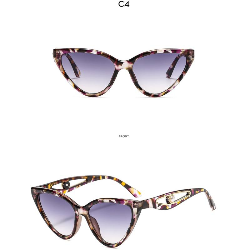 Women's Sunglasses, Fashionable Cat Eye Sunglasses, Pearl Decorative Sunglasses.
