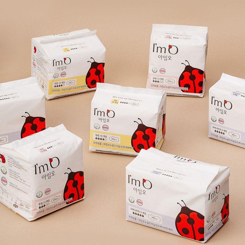 IMO [Value Set] I'm Oh Organic Medium 2 Packs + Large 2 Packs + Overnight 2 Packs