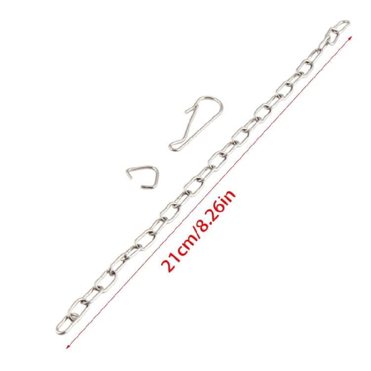 Stainless Steel Lift Chain with Hook and Rings Stainless Steel Flush Flapper Chain for Most Modern Toilets Easy to Use