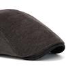 Men's Beret Autumn Winter Velvet Warm Cap British Vintage Corduroy Forward Cap Painter's Hat