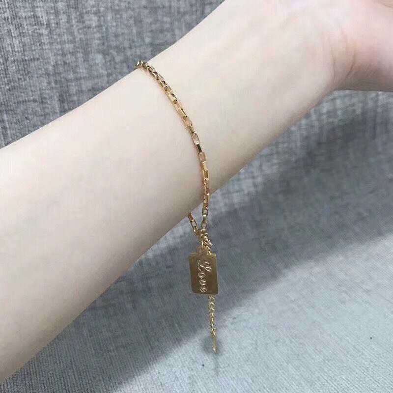 Fashionable Gold Letter Bracelet for Women - Trendy Cool Style