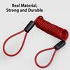 1.2m Safety Disc Brake Helmet Wire Bicycle Lock Rope Anti-theft Security Reminder Motorcycle Spring Cable 2025 NEW