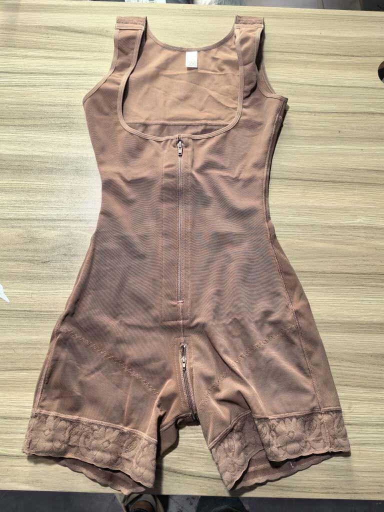 Plus Size Tummy Control Push-Up One-Piece Bodysuit with Waist Cincher & Hip Lift