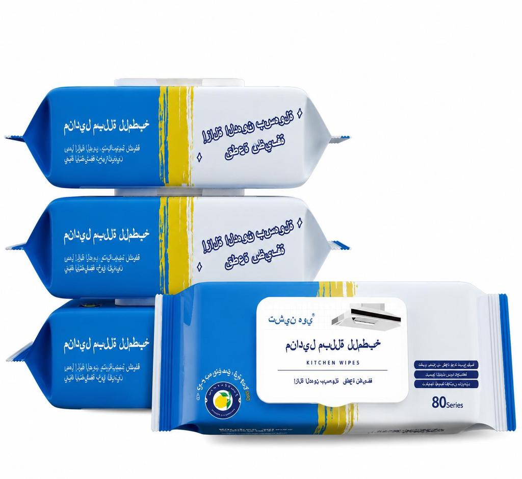 Hanging Kitchen Wet Wipes for Stain & Oil Removal - Thickened, Large, Ideal for Range Hood Cleaning