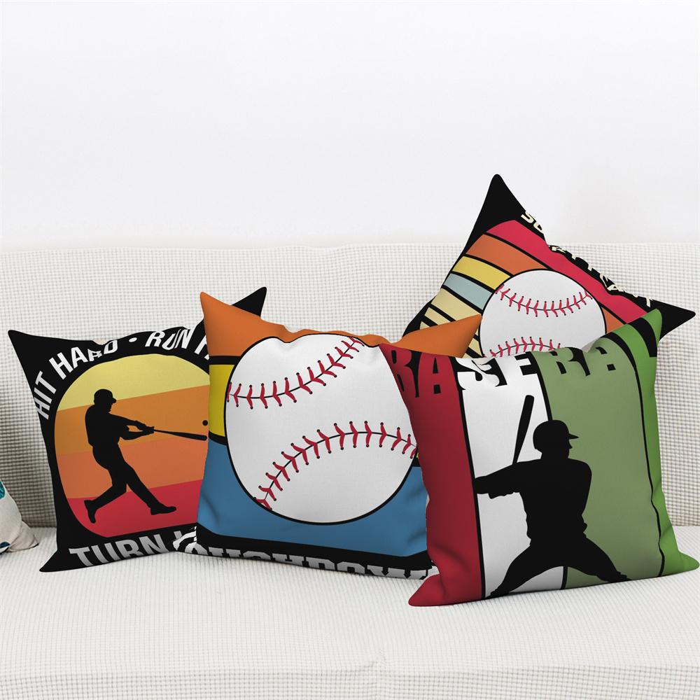 Pillowcase Home Sofa Car Decoration  Baseball Sports Cushion Cover