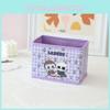 Cute Cake Beach Boat Rocket Grid Pattern Foldable Desktop Box Storage