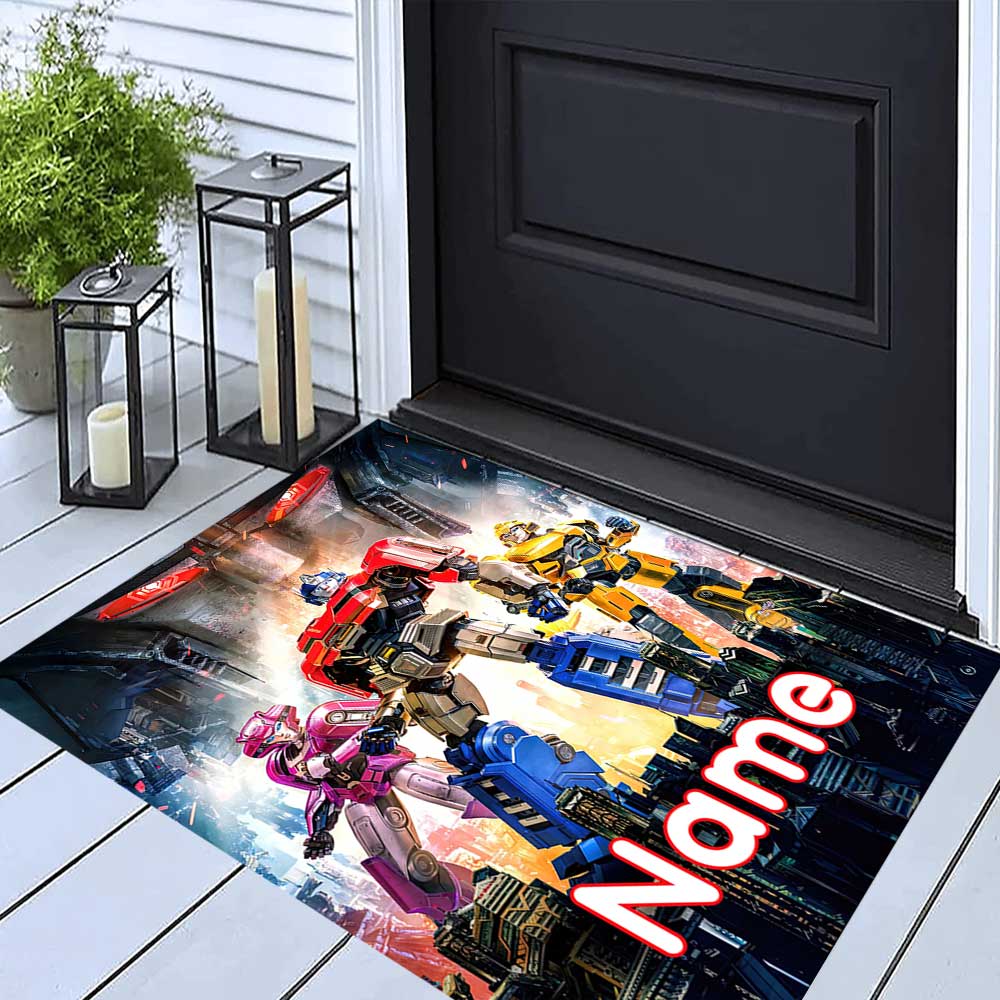 Love Transformers (16) Customize your name rug, office chair cushion, home bedroom living room gift.