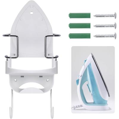 Wall Mounted Iron Rack Universal Ironing Board Hanger Household Electric Iron Holder Heat-resistant Hanging Accessories for Laundry Rooms Home Hotel