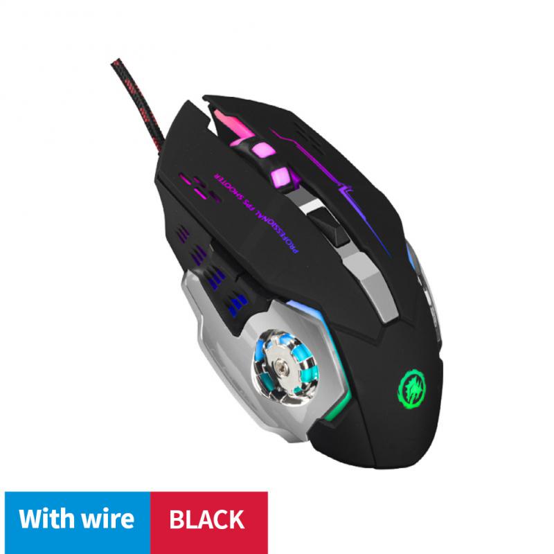RYRA Profession Wireless/Wired Gaming Mouse 6 Buttons 3600 DPI Computer Mechanical E-Sports Backlight 2.4g USB Mouse For