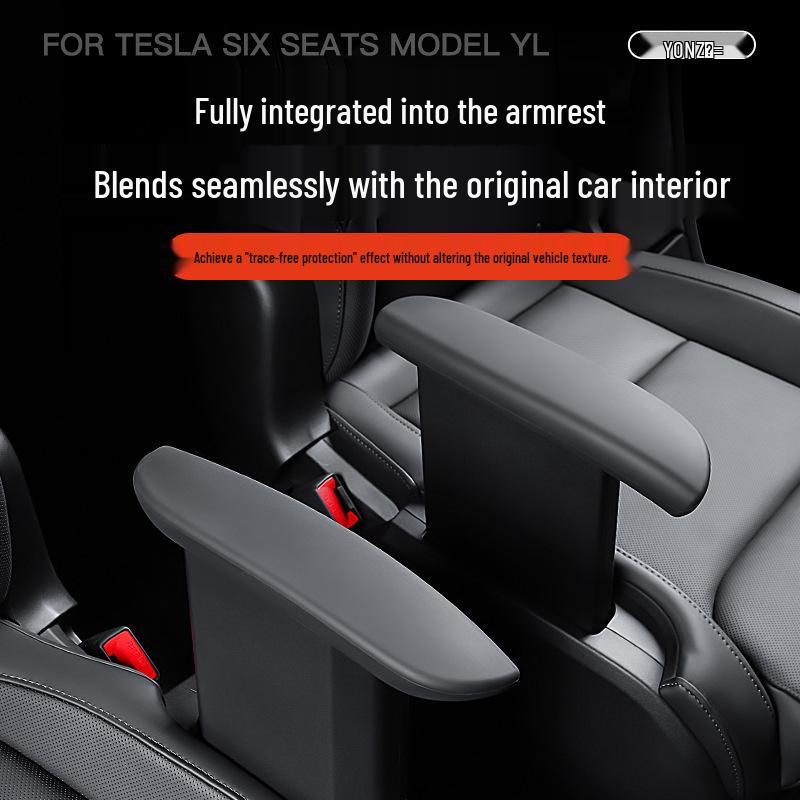 Silicone Armrest Protector for Tesla Model Y Six-Seater, Second Row