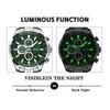 CRRJU New Watch 2305 Men's Watch Solid Stainless Steel with Six-pin Steel Strap Business Watch