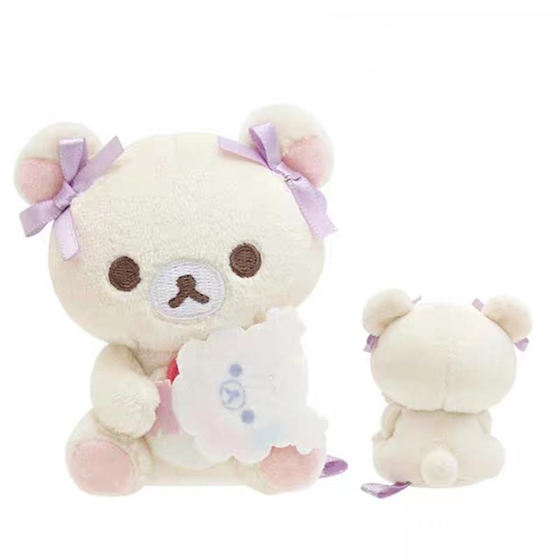 Rilakkuma Mjukisdjur Med Supermjuk Kort Lugg För Flickor Gåva Och Väskberlock
