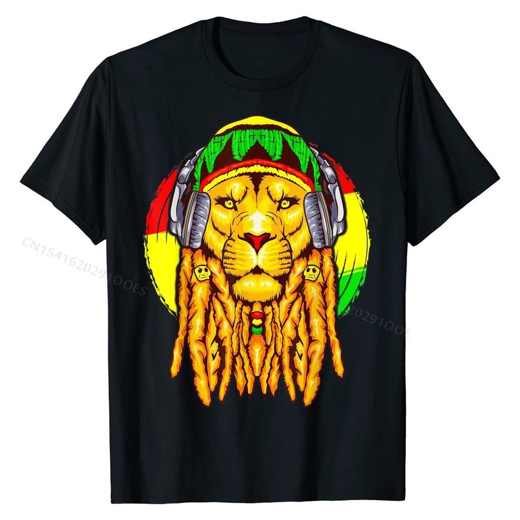 Rastafarian Lion Leo Horoscope Zodiac Sign Rasta T-Shirt SummerDesign Tees Cute Cotton Men T Shirt
