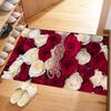 Rose Customize Your Name Floor Rug Office Rug Design for Living Rooms Balcony Study Room Foyer Antislip Carpet Decorate Offices Wedding Party Gift