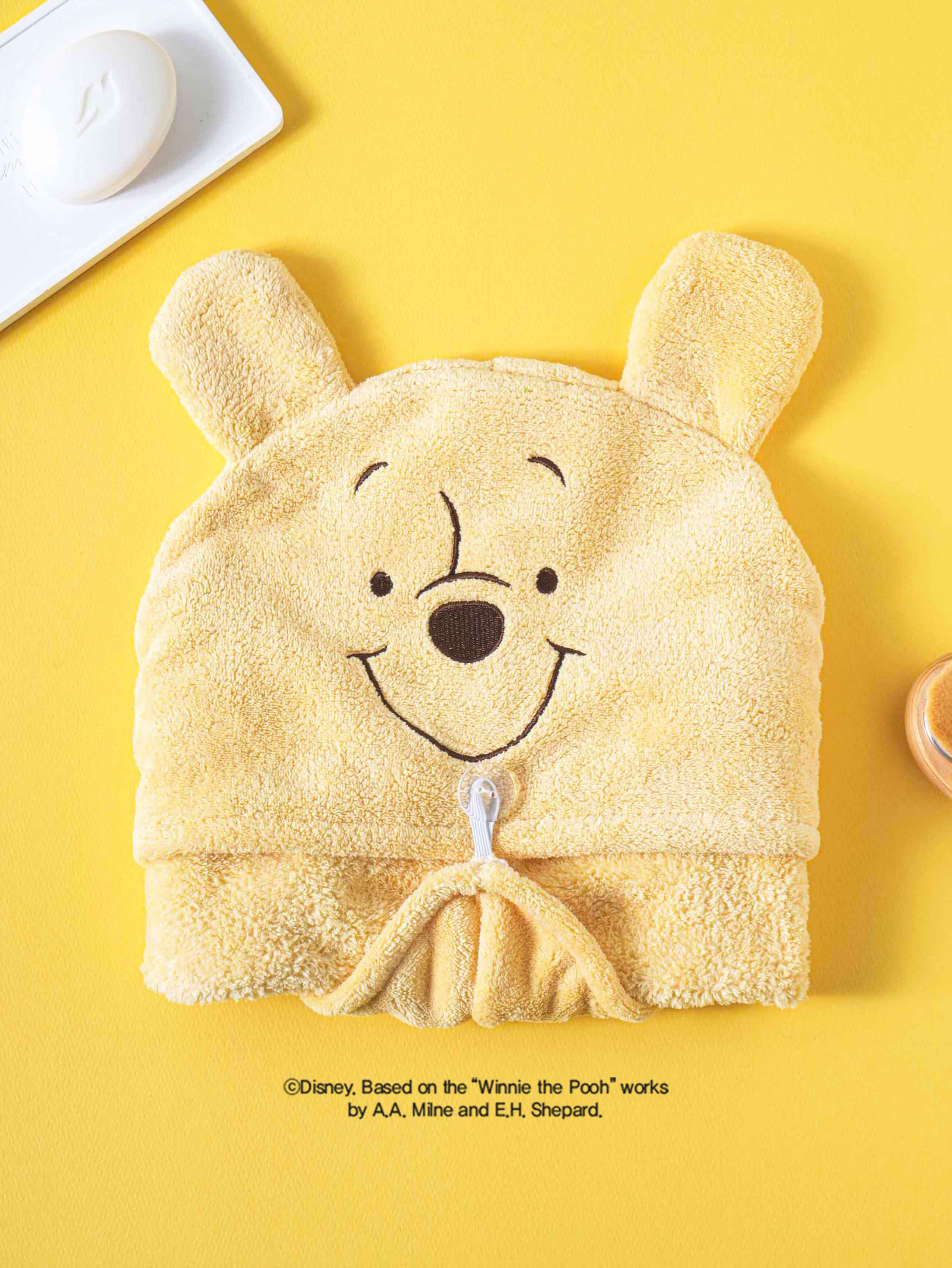 Disney Winnie the Pooh Quick Dry Hair Towel Cap 1ea