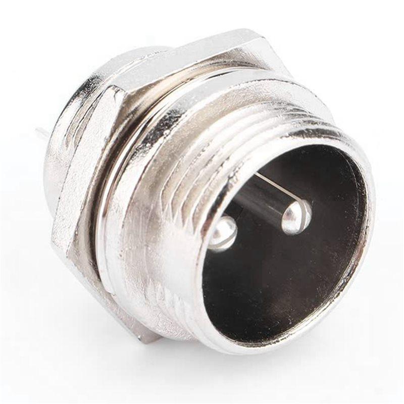A96I-8X GX16 Aviation Connector 2-Pin 400V Screw Type Male And Female Butt Cable Connector Aviation Plug Socket Connector
