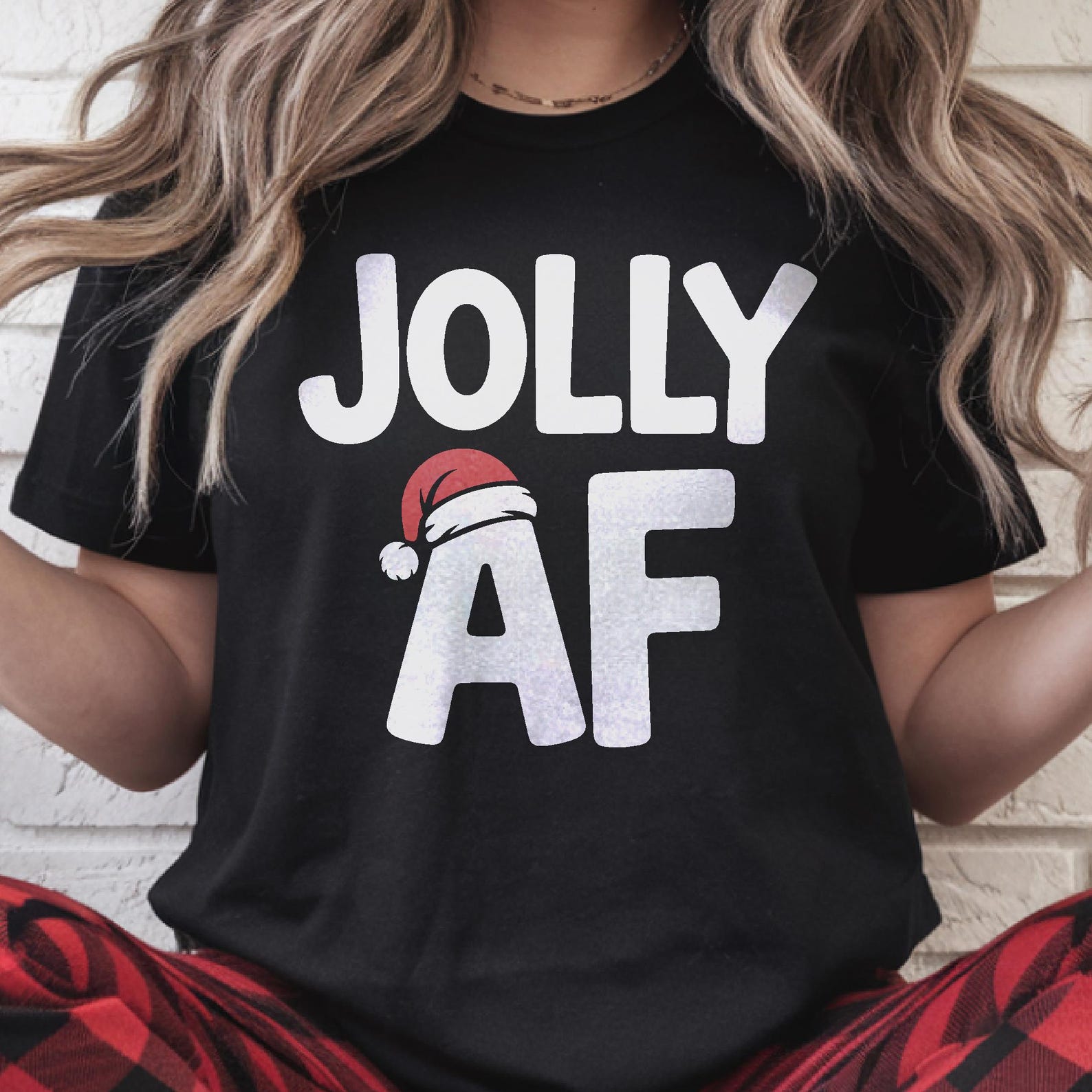 Jolly AF Shirt Sarcastic Christmas T-Shirt Funny Offensive Holiday Sweater Adult Humor Xmas Gift Rude Party Top Secret Santa Dark Humor XL