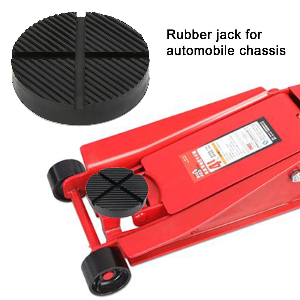 Floor Slotted Car Rubber Jack Pad Frame Protector Guard Adapter Jacking Disk Pad Tool For Pinch Weld Side Lifting Disk 12.5cm
