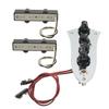 4 String Pickup Set Noiseless Pickup with Wired Bass Control Plate Musical Instrument Accessories
