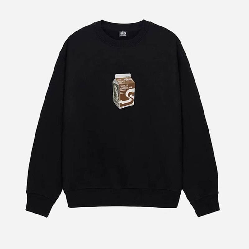 Mens Womens Loose Fit Cotton Heavyweight Crewneck Sweatshirt Graphic Print Casual Top