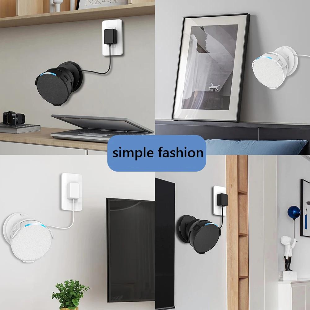 Uchwyt ścienny Stojak Uchwyt na głośnik Amazon Echo POP Wbudowany uchwyt na kabel do użytku wewnętrznego Wspornik do Amazon Echo Pop Dekoracja domu