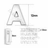 182pcs/lot 8mm 10mm Silver Plain Slide Letter Charms Alphabet A-Z For Bracelet Wristband Keychain Pet Collar DIY Jewelry Making