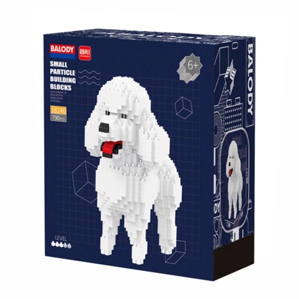 Alkulbalm-Nanoblock-My Pet BAMiddle Poodle BA, populära koreanska leksaker