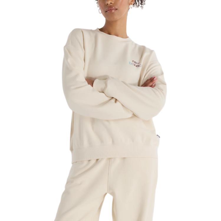 New Balance French Terry FW24 Sweatshirt Women s Ecru WT43559-LIN L / AU 14