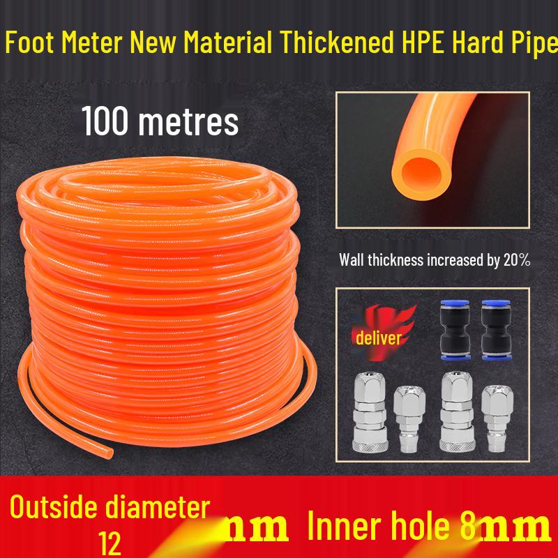 High-Pressure Air Hose for Stone Paint Spray Gun, 12x8mm